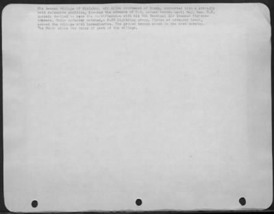 Consolidated > The German vilalge of Kleinhau, six miles southwest of Duran, converted into a strongly held defensive position, impeded the advance of U.S. ground troops until Maj. Gen. E.R. Quesada decided to raze the fortification with his 9th Tactical Air