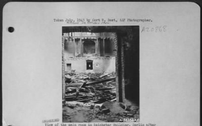 Thumbnail for Consolidated > View Of The Main Room In Reichstag Building, Berlin, After Aaf Bombing Blitz.