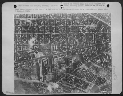 Thumbnail for Consolidated > Bomb Damage Caused By The 8Th Af In The City Of Berlin, Germany, Shown In A Reconnaissance Photo Taken 3 Feb 1945.