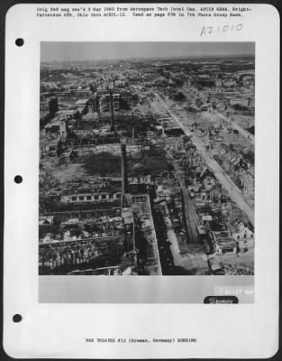 Thumbnail for Consolidated > Bomb Damage To Industrial Plants At Bremen, Germany.