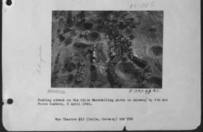 Thumbnail for Consolidated > Bombing Attacks On The Celle Marshalling Yards In Germany By 9Th Air Force Bombers, 8 April 1945.