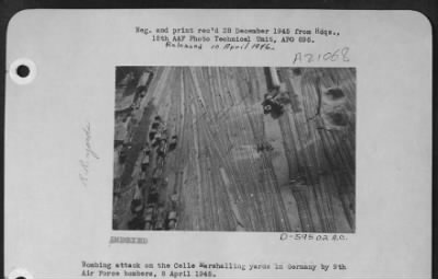 Thumbnail for Consolidated > Bombing Attacks On The Celle Marshalling Yards In Germany By 9Th Air Force Bombers, 8 April 1945.