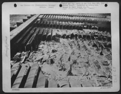 Thumbnail for Consolidated > Fallersleben'S 'Volkswagen' Factory, Converted To V-1S, Heavily Bombed -- This Low-Level Oblique Aerial Photo Gives A Graphic Report On The Us 8Th Afs Bombing Attacks On Important Production Center Of V-1 Buzz Bombs.  Originally Built By Deutsche Arbeiter