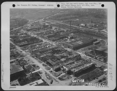 Consolidated > Bombing Damage To Installations At Gotha, Germany.