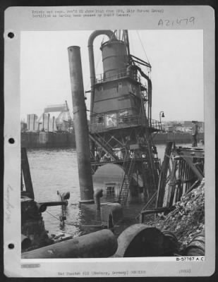 Consolidated > One Of The Eariler Bombing Attacks Knocked Out The Power House Of The Refinery, So This Grain Elevator Was Put Into Use, Its Boilers Producing Power.  However, In The Next Attack The Grain Elevator Was Hit And Sunk, Putting The Plant Out Of Production Aga