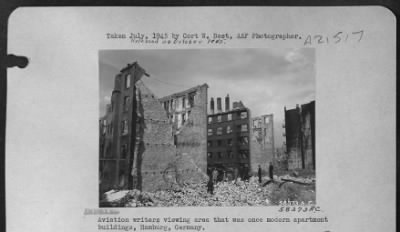 Consolidated > Aviation Writers Viewing Area That Was Once Modern Apartment Buildings, Hamburg, Germany.