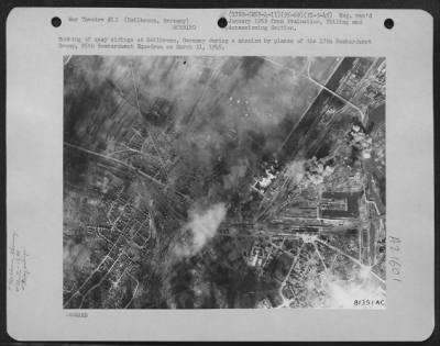 Thumbnail for Consolidated > Bombing Of Quay Sidings At Heilbronn, Germany, During A Mission By Planes Of The 17Th Bombardment Group, 95Th Bombardment Squadron On March 31, 1945.