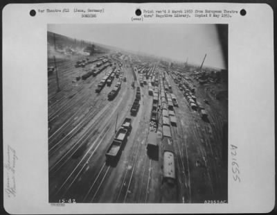 Consolidated > Bomb Damage To Marshalling Yards, Jena, Germany.