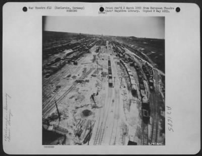 Consolidated > Bomb Damage To Marshalling Yards, Karlsruhe, Germany.