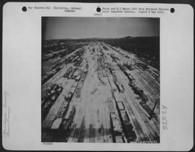 Consolidated > Bomb Damage To Marshalling Yards, Karlsruhe, Germany.