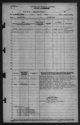 Thumbnail for Report of Changes > 23-Jul-1943