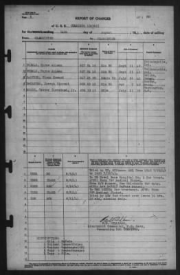 Thumbnail for Report of Changes > 14-Aug-1943