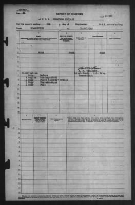 Report of Changes > 6-Sep-1943