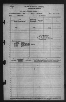 Report of Changes > 6-Sep-1943