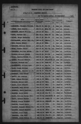 Muster Rolls > 30-Sep-1944