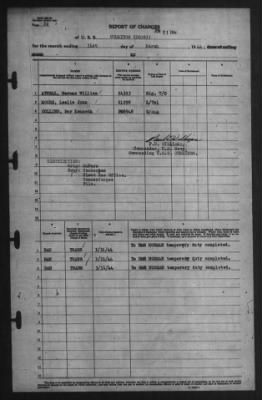 Report of Changes > 31-Mar-1944