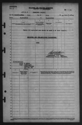 Report of Changes > 21-Jul-1944