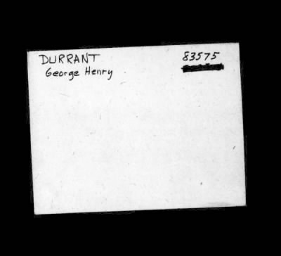 Thumbnail for George Frederick > Durrant, George Frederick