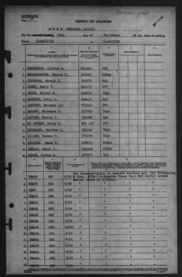 Thumbnail for Report of Changes > 29-Sep-1945