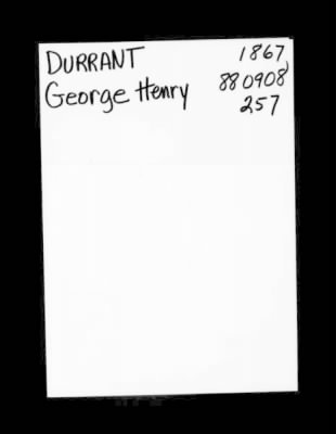 Thumbnail for Frederick Henry > Durant, Frederick Henry