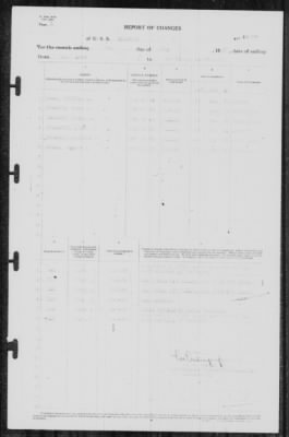 Thumbnail for Report of Changes > [Illegible]-May-1939