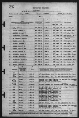 Report of Changes > 31-Jan-1941