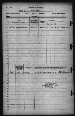 Thumbnail for Report of Changes > 30-Nov-1941