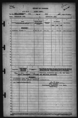 Thumbnail for Report of Changes > 8-Jul-1942