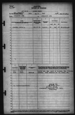 Thumbnail for Report of Changes > 13-Jul-1942