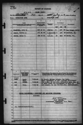 Thumbnail for Report of Changes > 31-Jul-1942