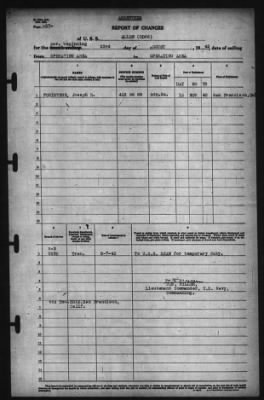 Thumbnail for Report of Changes > 23-Aug-1942