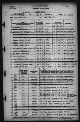 Report of Changes > 5-Sep-1942