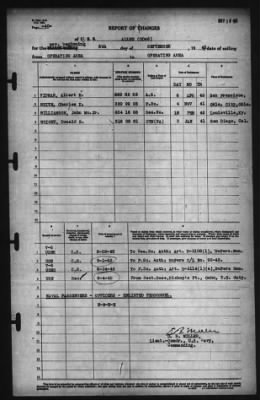 Thumbnail for Report of Changes > 5-Sep-1942