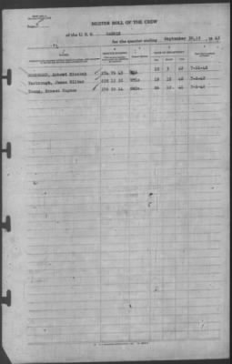 Muster Rolls > 30-Sep-1943