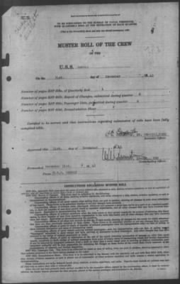 Muster Rolls > 31-Dec-1943