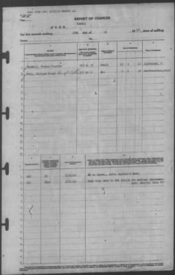 Thumbnail for Report of Changes > 23-Jun-1943