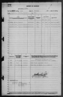 Thumbnail for Report of Changes > 14-Feb-1942