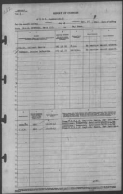 Thumbnail for Report of Changes > 27-Oct-1943