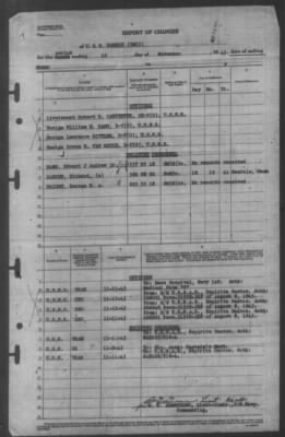 Thumbnail for Report of Changes > 12-Nov-1943