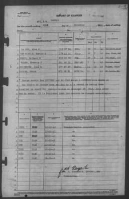 Thumbnail for Report of Changes > 22-Dec-1943