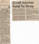 Thumbnail for Michael Wray death and obituary Elmira Star Fri 1 6 1978314.jpg