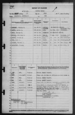 Thumbnail for Report of Changes > 14-Jul-1942