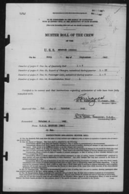 Muster Rolls > 30-Sep-1942