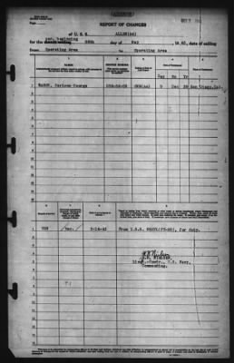 Thumbnail for Report of Changes > 28-May-1943