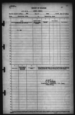 Thumbnail for Report of Changes > 9-Jun-1943