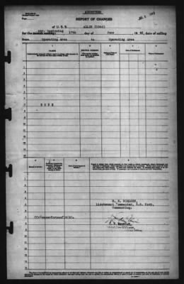 Thumbnail for Report of Changes > 17-Jun-1943