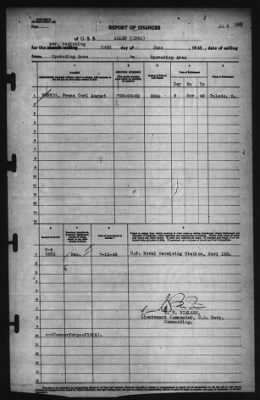 Thumbnail for Report of Changes > 24-Jun-1943