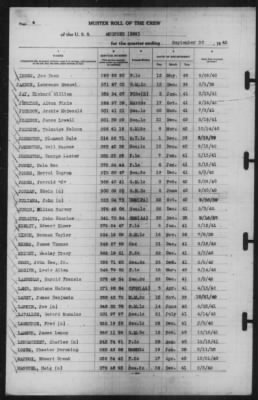 Muster Rolls > 30-Sep-1942