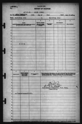 Thumbnail for Report of Changes > 24-Jun-1943