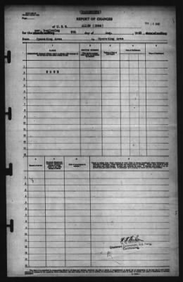 Thumbnail for Report of Changes > 8-Aug-1943